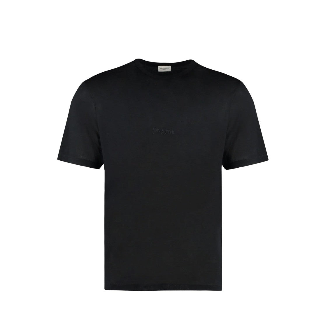 Saint Laurent Black Cotton T-Shirt