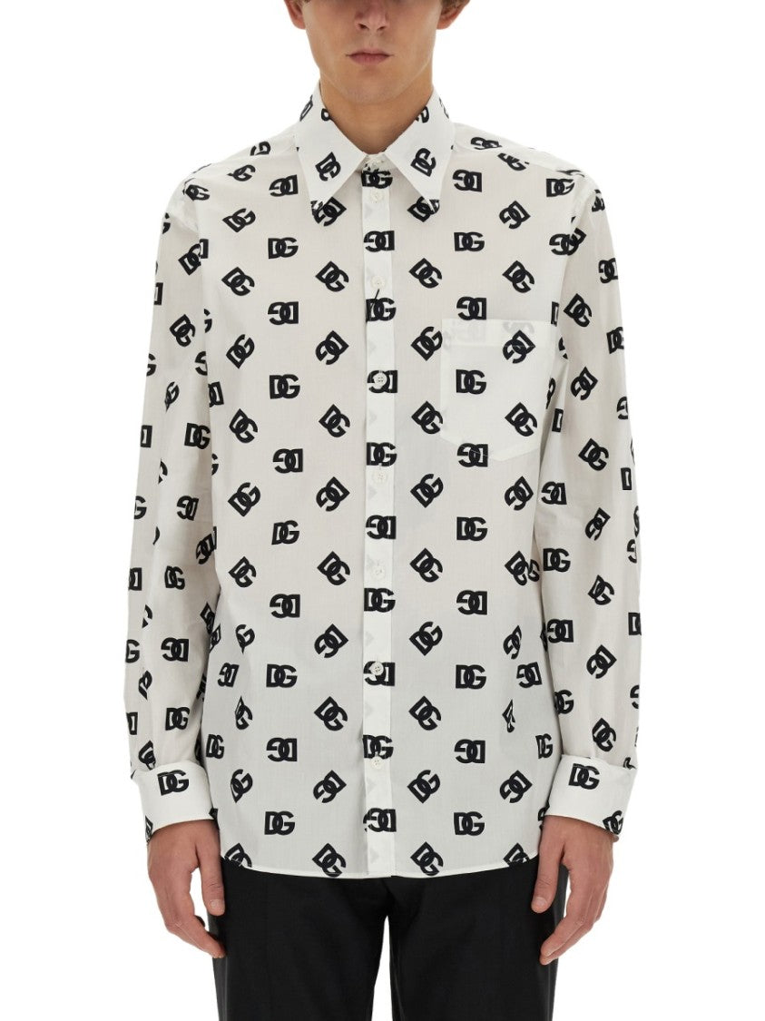 Dolce & Gabbana Dg Logo Shirt All Over