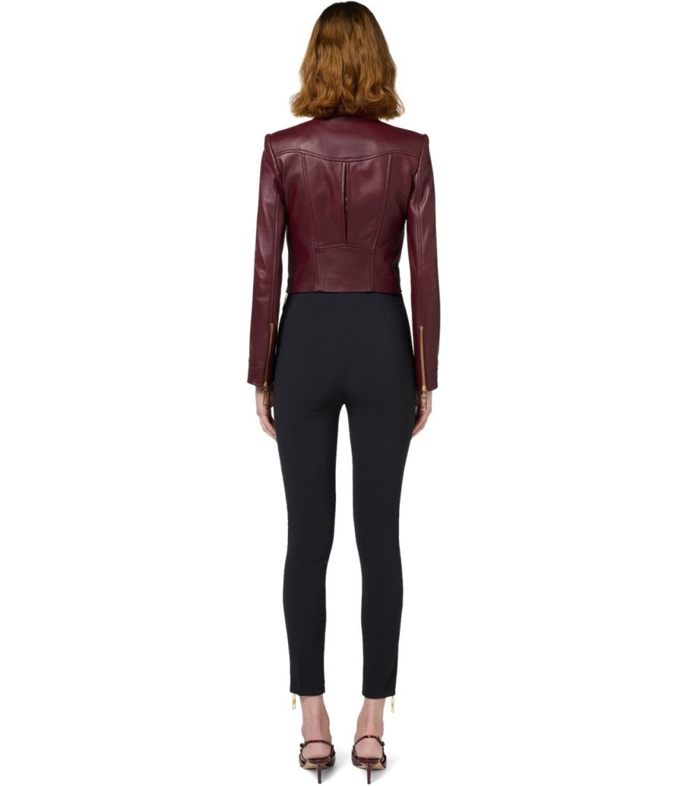 Elisabetta Franchi Black Zipped Trousers