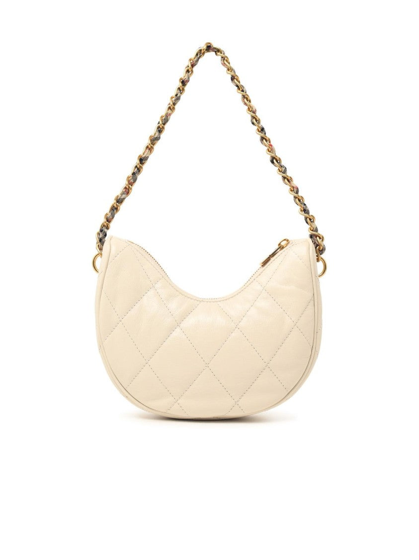 Burberry 'Horseshoe' Cream Leather Bag