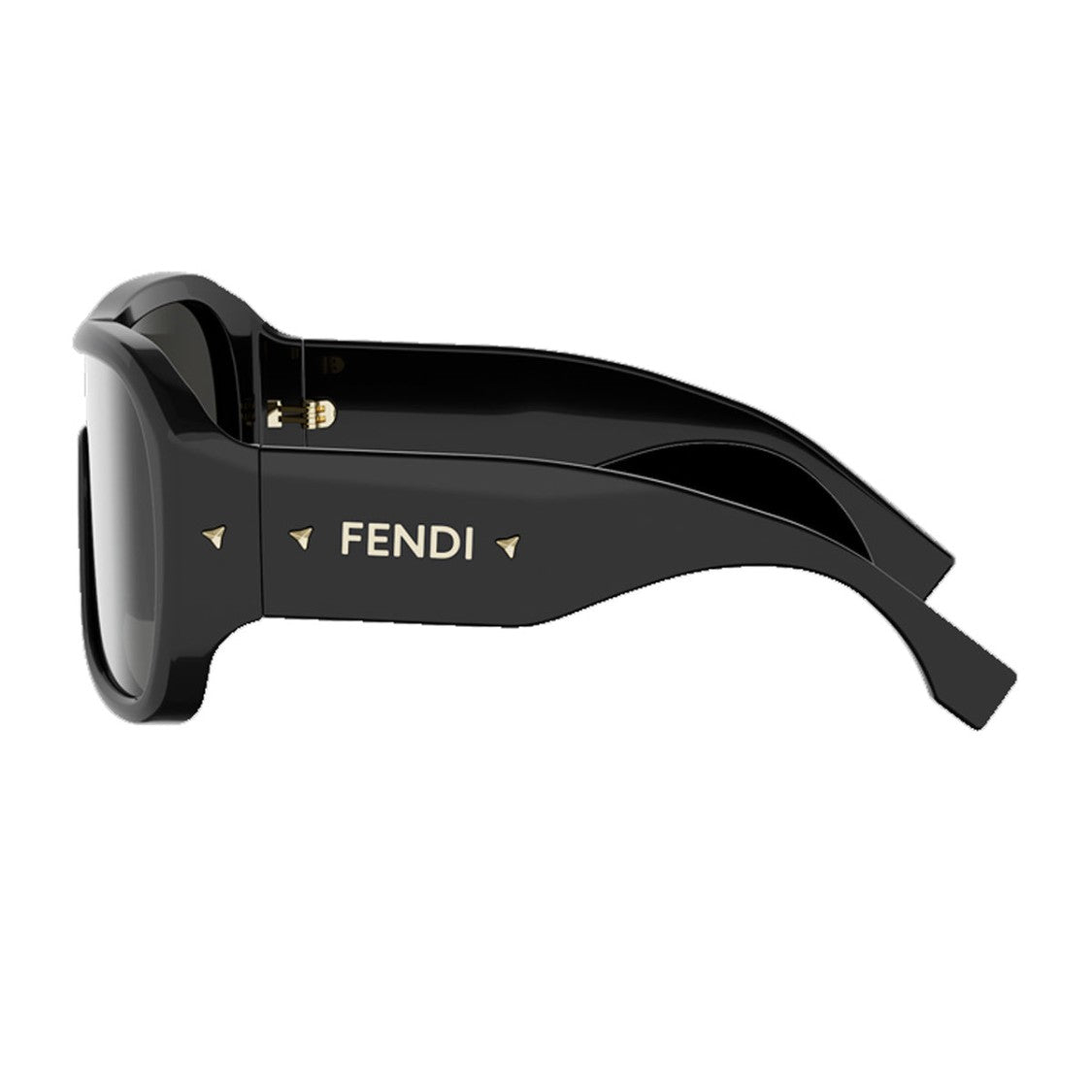 Fendi Black Screen Oversized Acetate Sunglasses