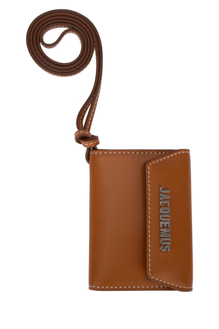 Jacquemus Brown Cow Leather Wallet