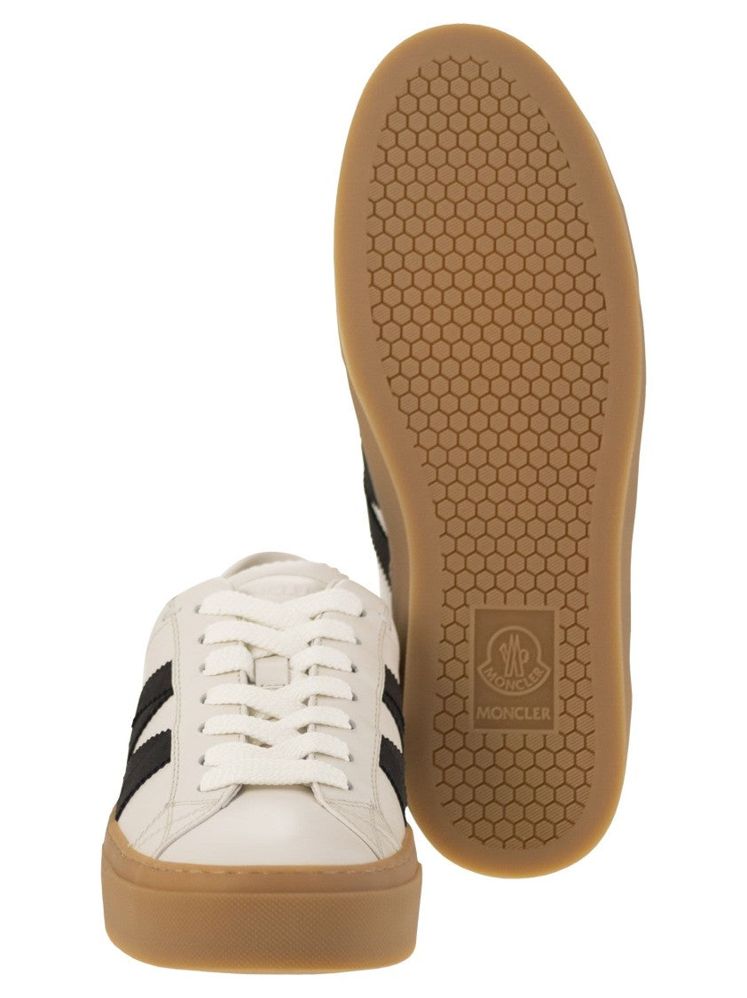 Moncler Monaco2 - Leather And Nubuck Sneakers.