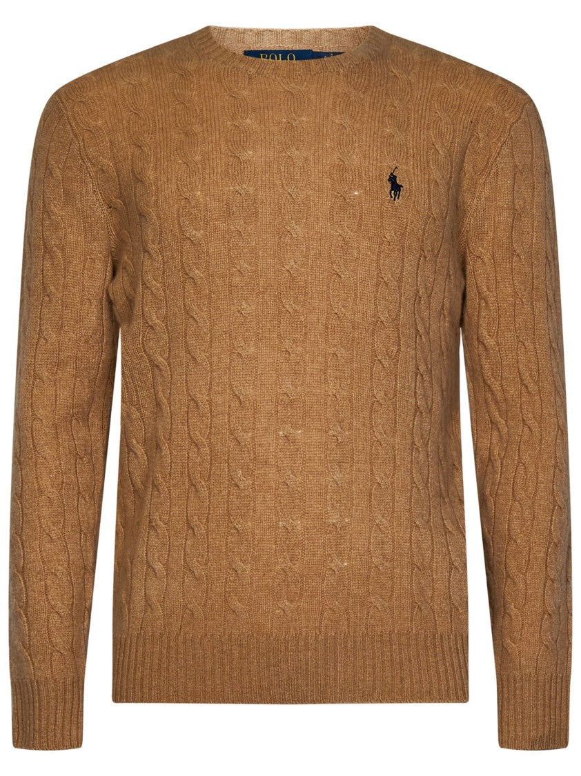 Polo Ralph Lauren Brown Cable-Knit Sweater