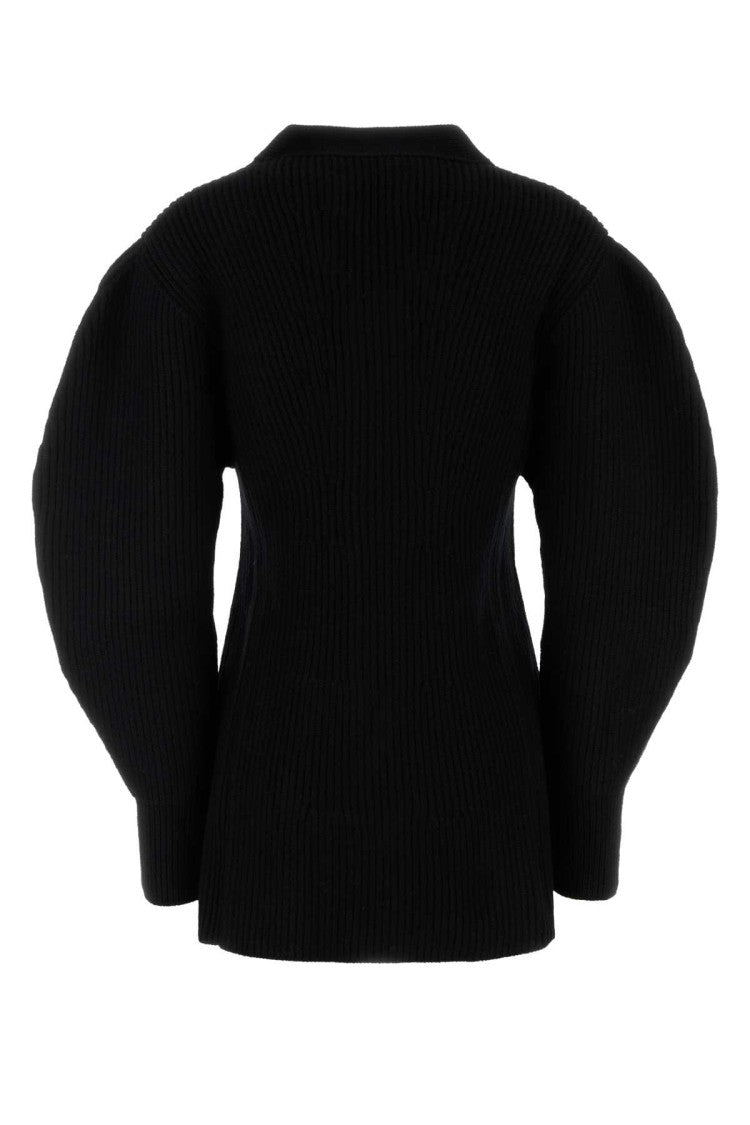 Jil Sander Black Wool Cardigan