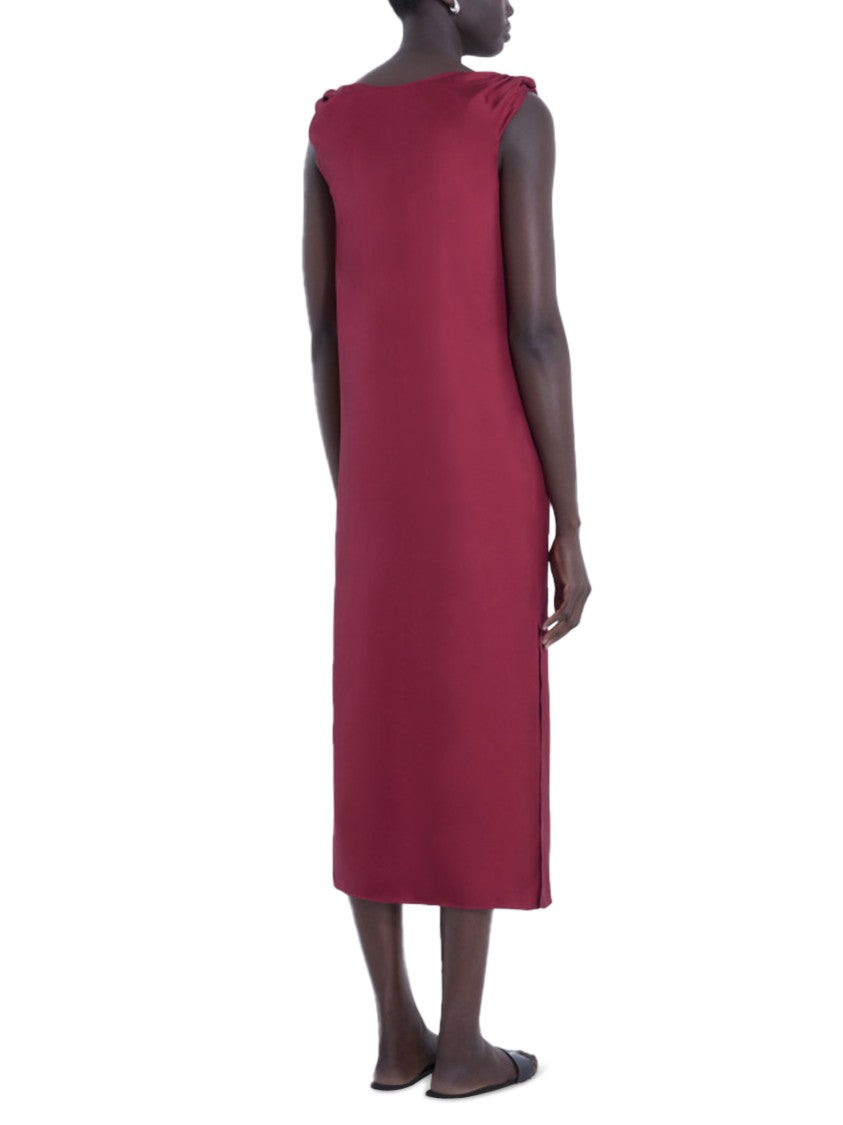 Loulou Studio Midi Dress With Draped Neckline