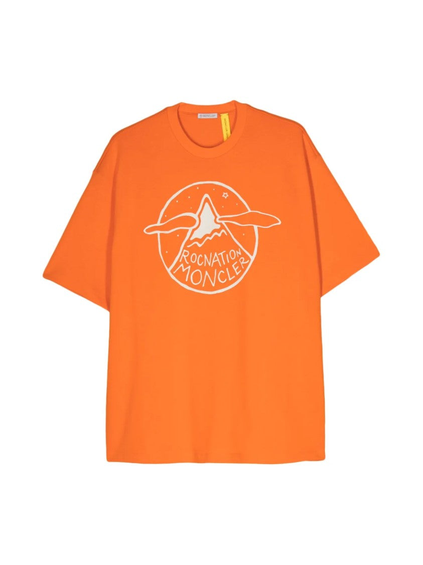 Moncler Nation Jay-Z Logo Over Crop T-Shirt