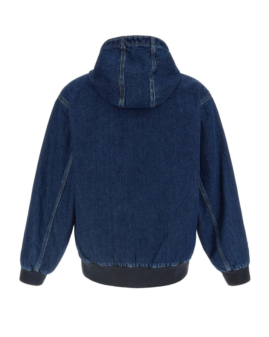 Carhartt Wip Og Active Jacket In Heavy Cotton Denim With Quilted Sleeves