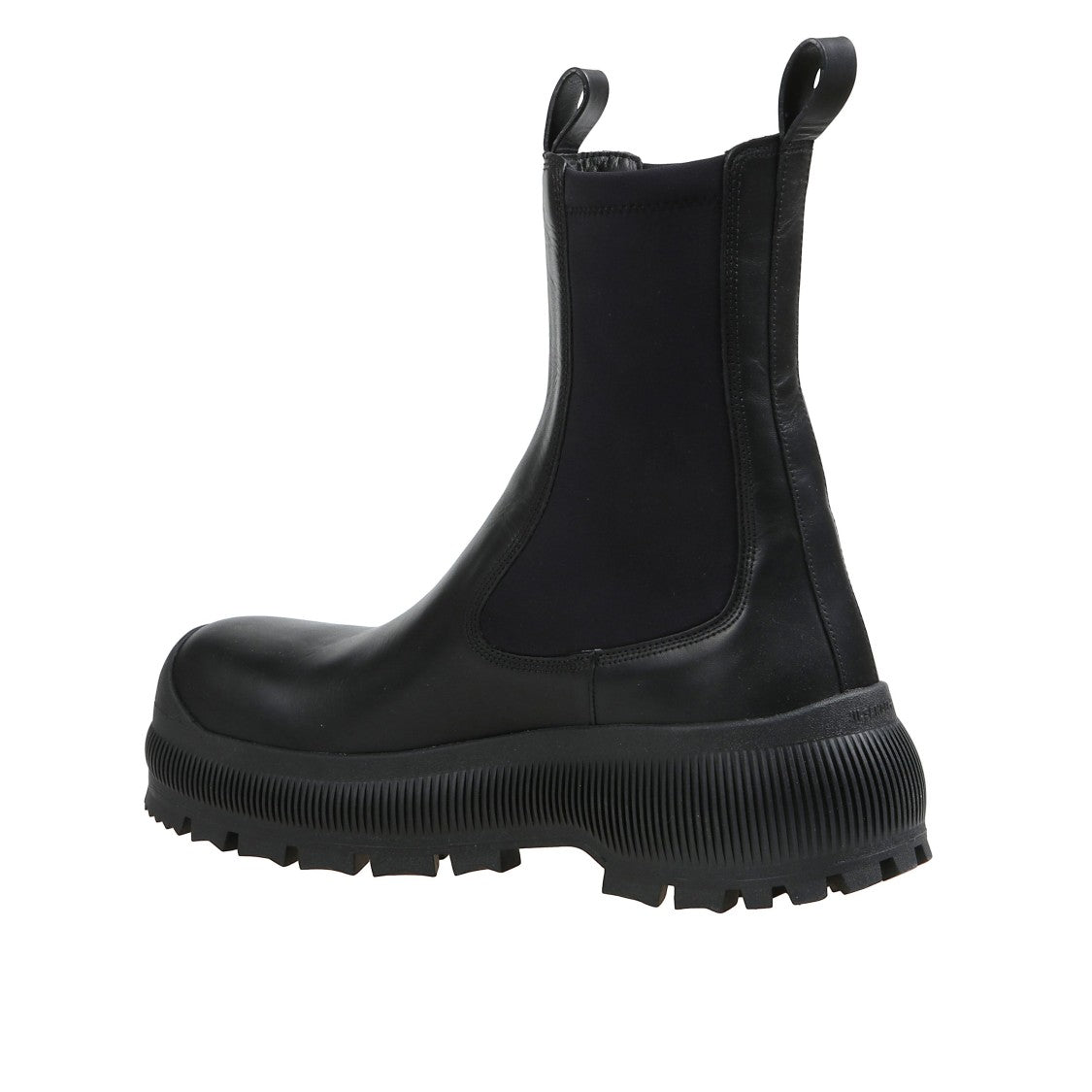 Jil Sander Minimalist Black Ankle Boot With Streamlined Silhouette