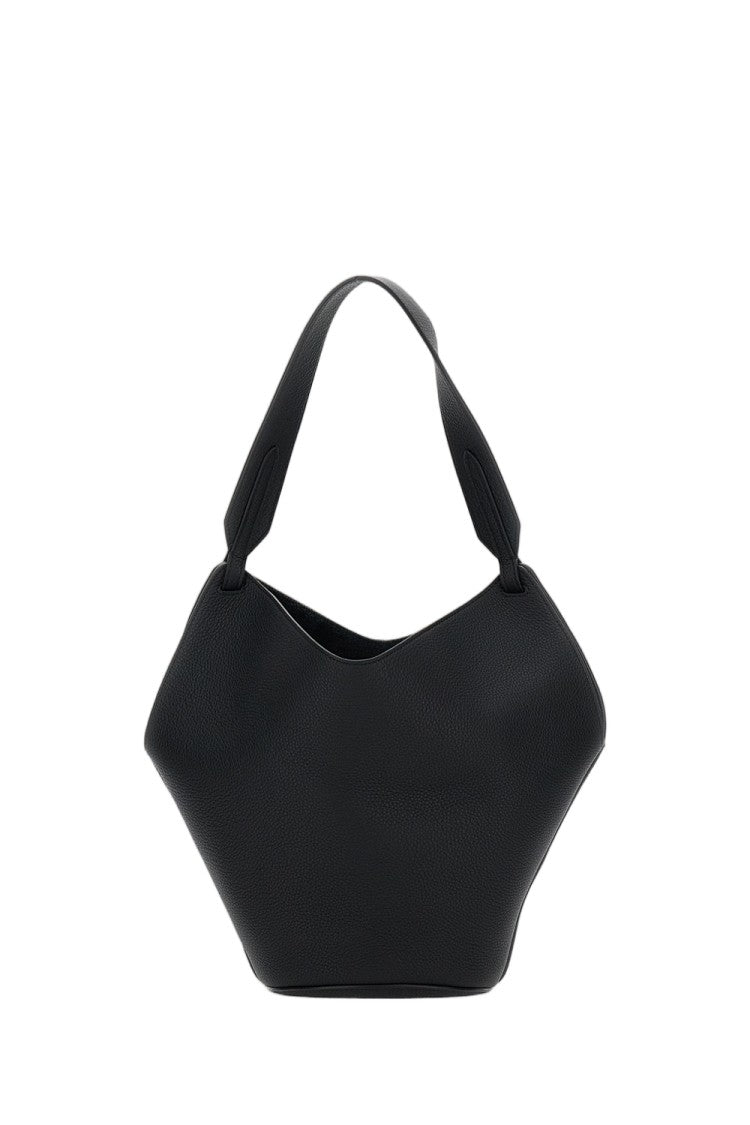 Khaite Pebbled Calfskin Mini Tote Bag With Jewelled Clasp