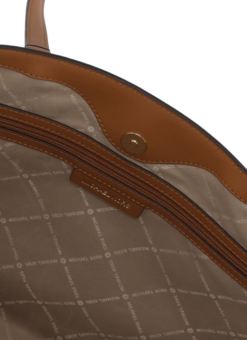 Michael Michael Kors Brown Temple Shopping Bag