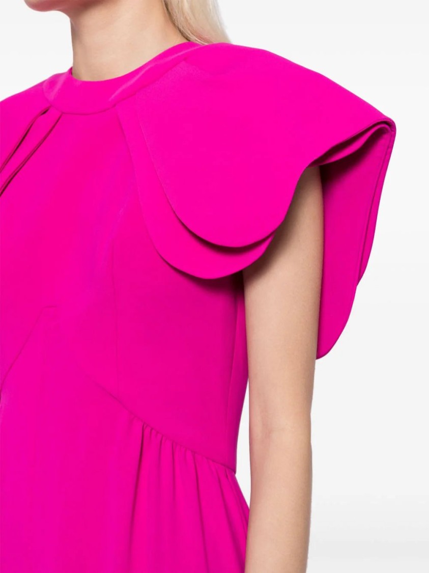 Saiid Kobeisy Crepe Jumpsuit, With Back Overskirt