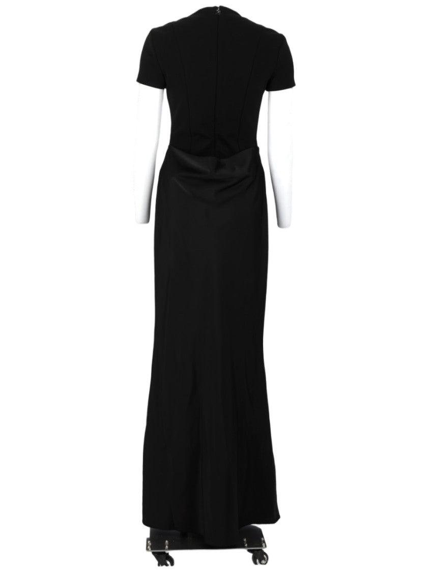Rotate Fitted Maxi Dress With Draped Waist Detail