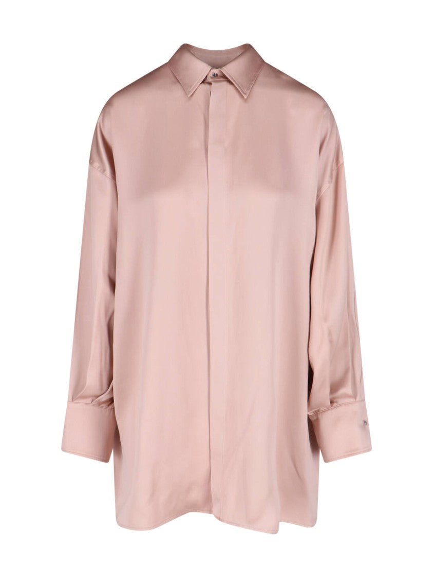 Sa Su Phi "Valentina" Silk-Blend Shirt – Pink