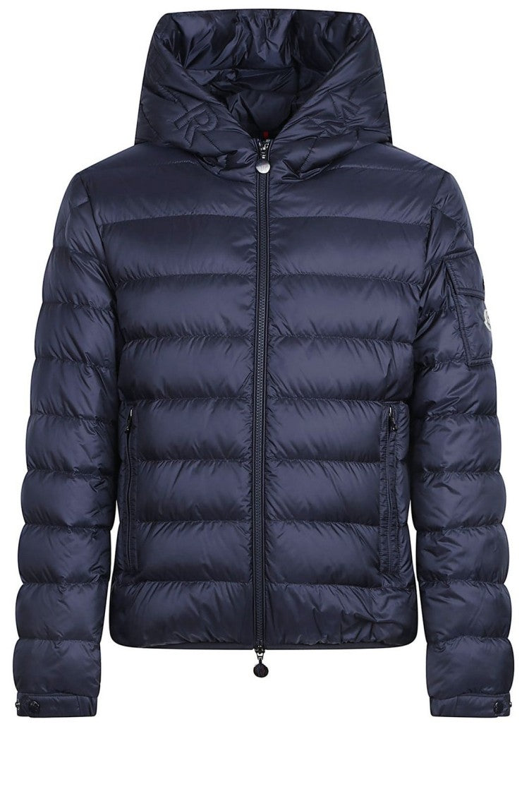Moncler Horizontal Quilted Down Jacket With Hood