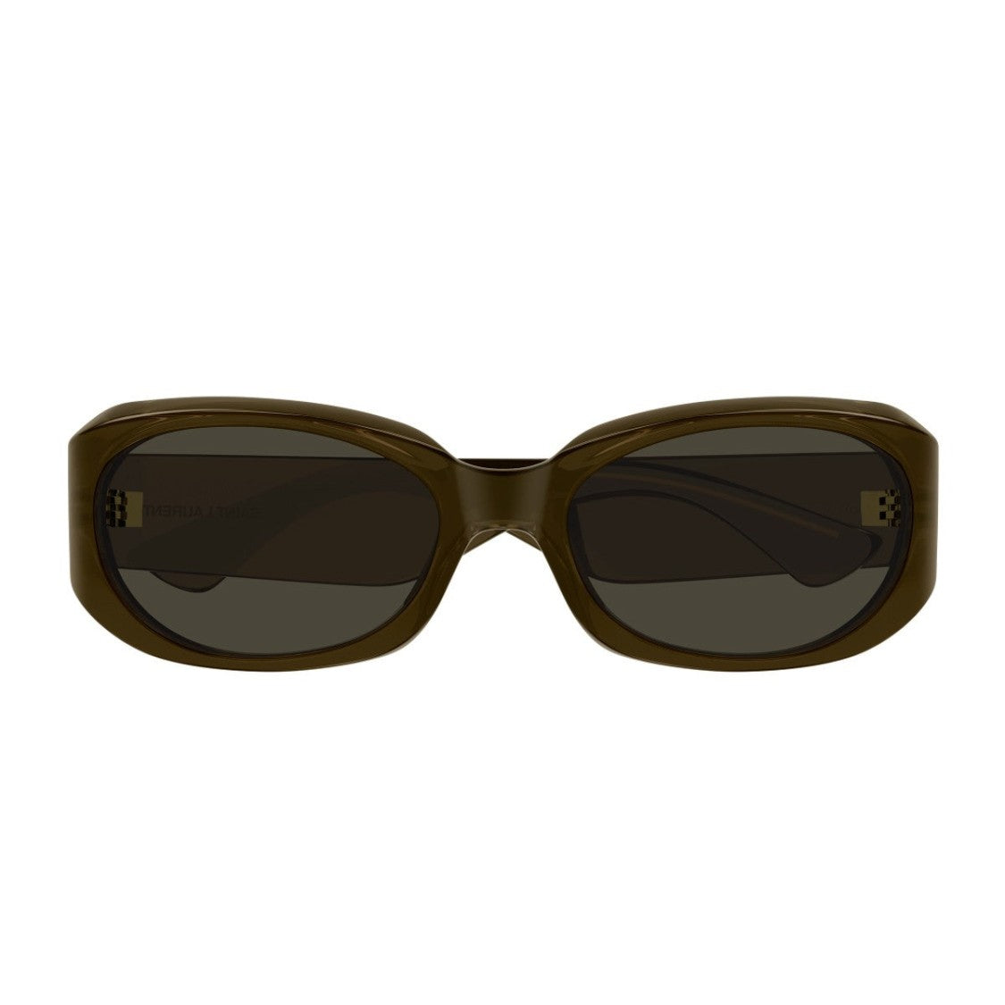 Saint Laurent Brown Sl 868 Bio-Injected Oval Sunglasses