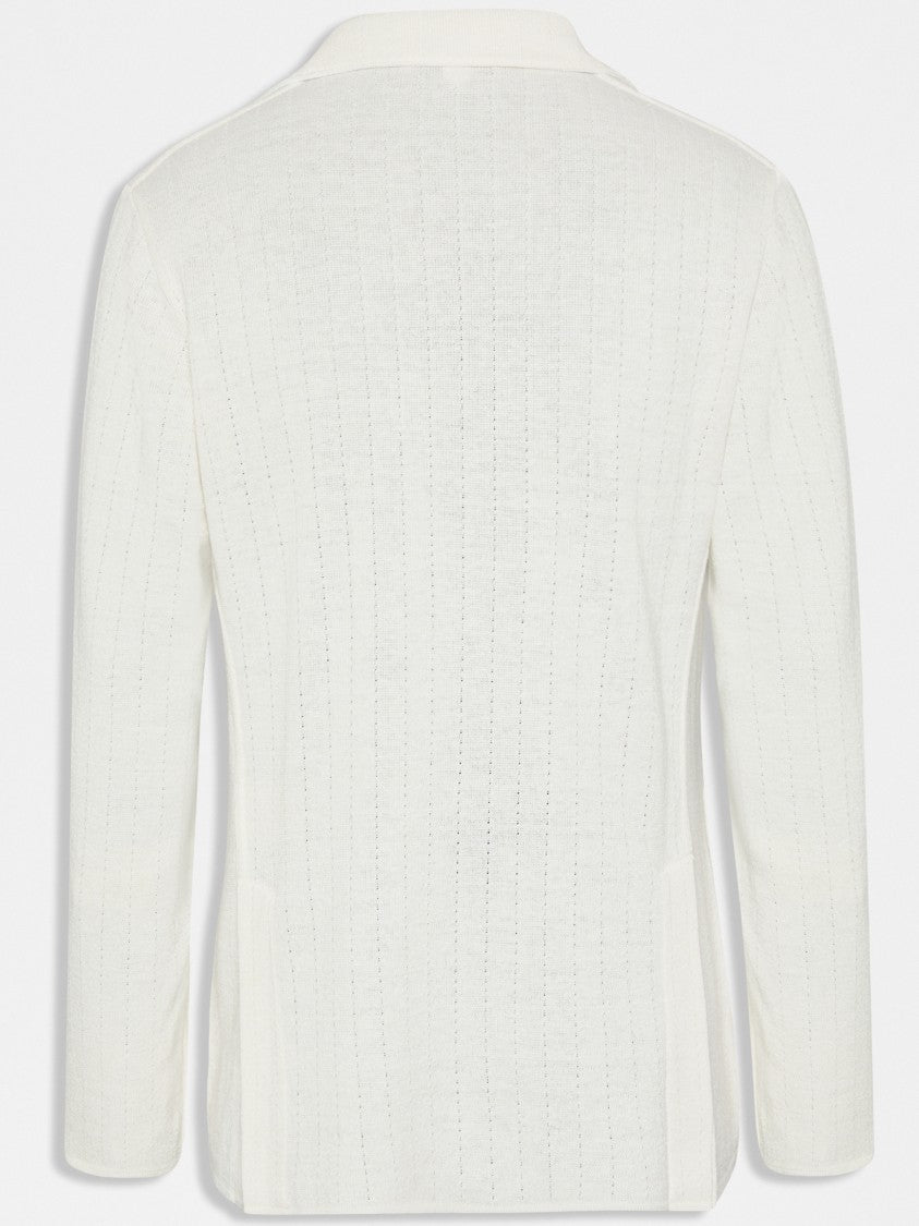Lardini Knitted Lightweight Linen Jacket