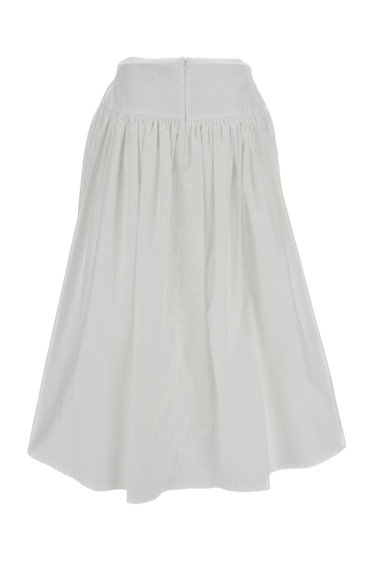 Simone Rocha White Basque Full Voluminous Mini Skirt