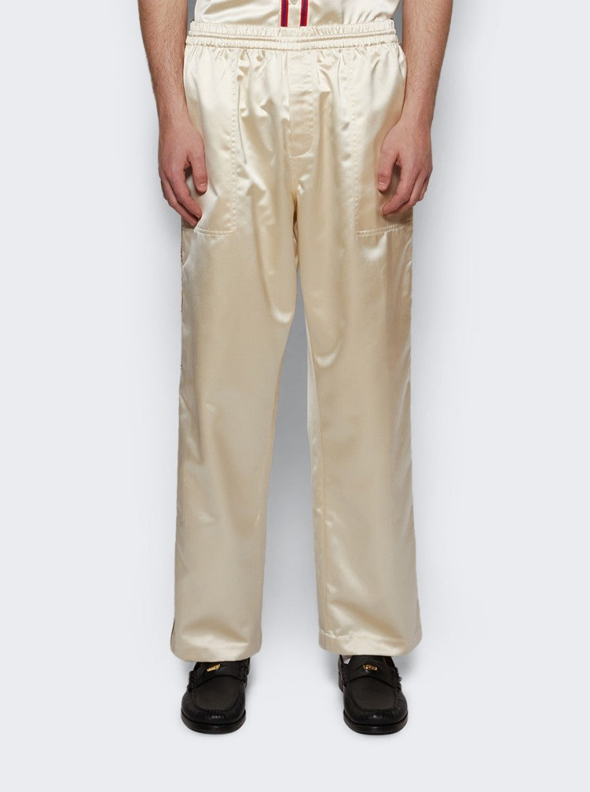 Bode Candyfloss Track Pants Cream
