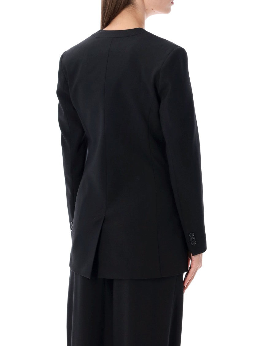 Loulou De Saison Astrid Collarless Double-Breasted Jacket