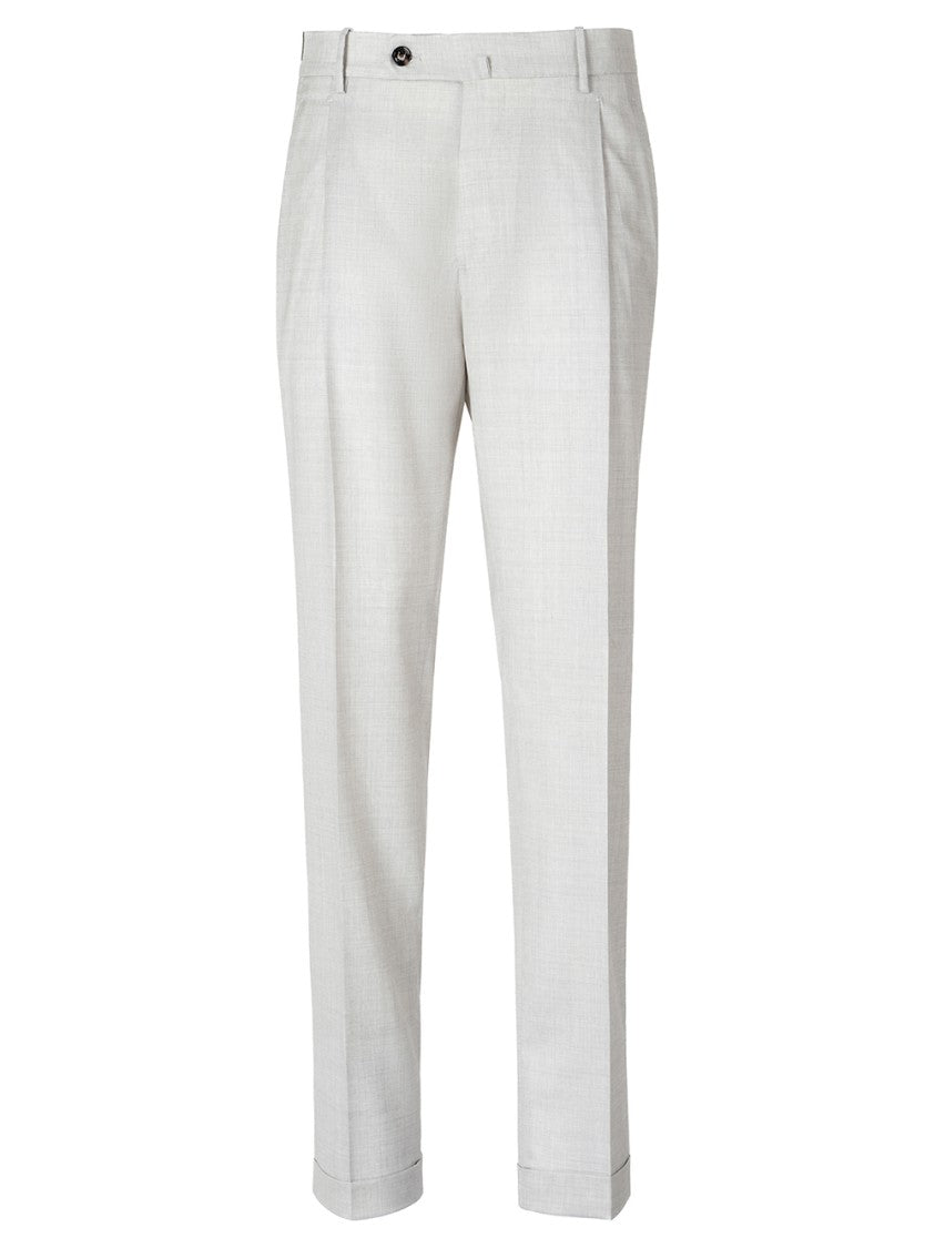 Berwich Tailored Wool Pants With Textured Finish