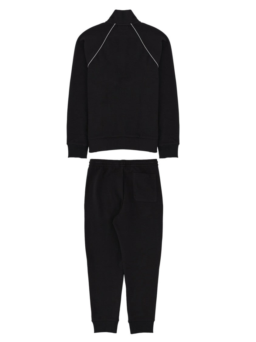 Boss Two-Piece Black Piping Tracksuit Set