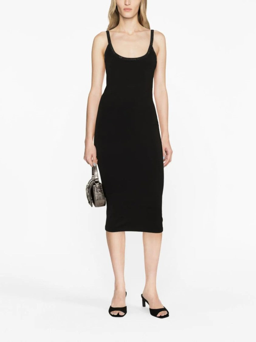 Alexander Wang Crystal-Embellished Jersey Dress