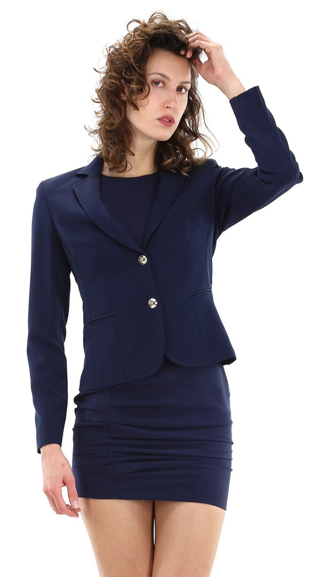 Kocca Tailored Blue Polyester Blazer