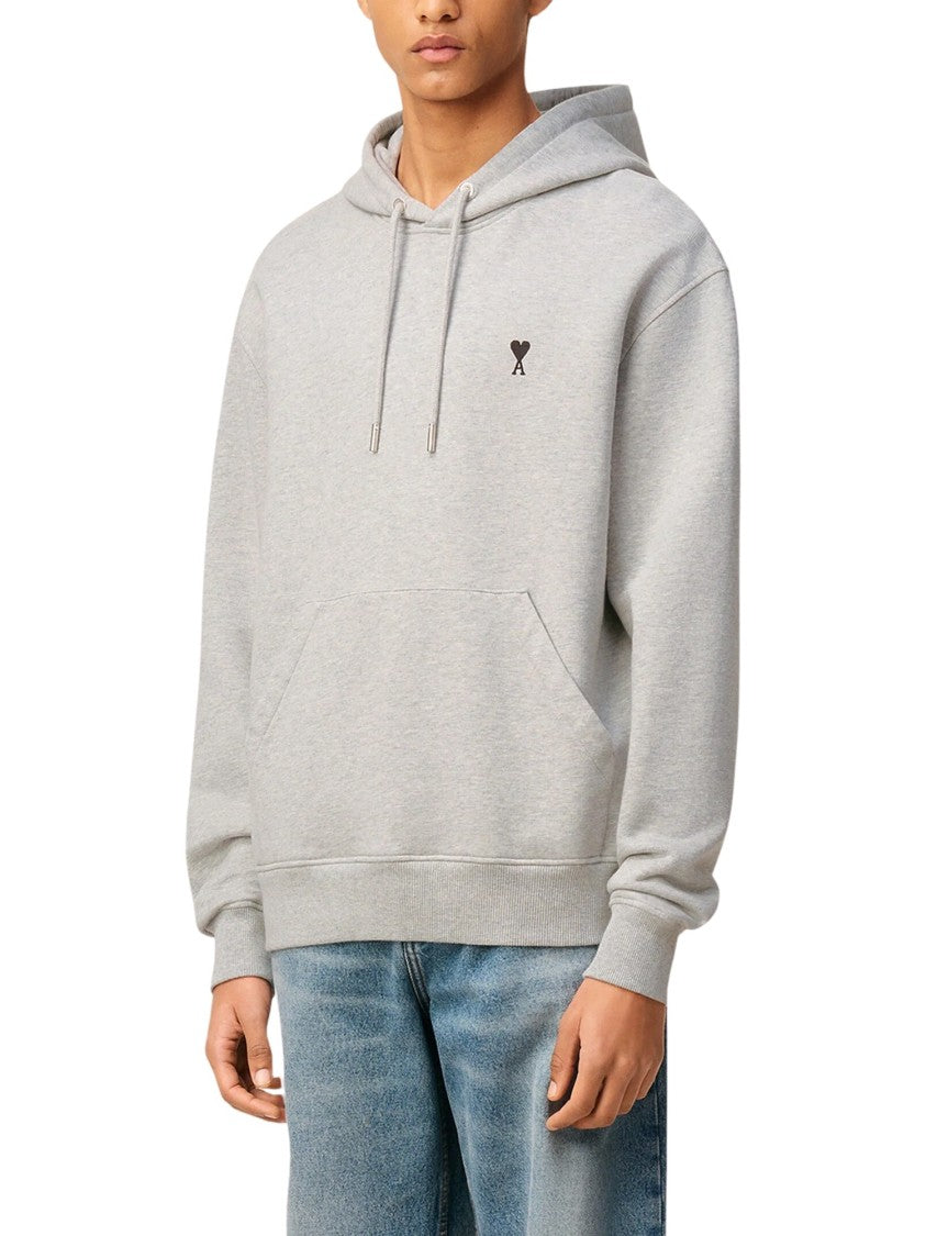 Ami Paris Quota Ami De Coeur Light Grey Hoodie