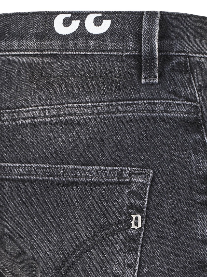 Dondup Carrot Cut Trousers With Five-Pocket Design