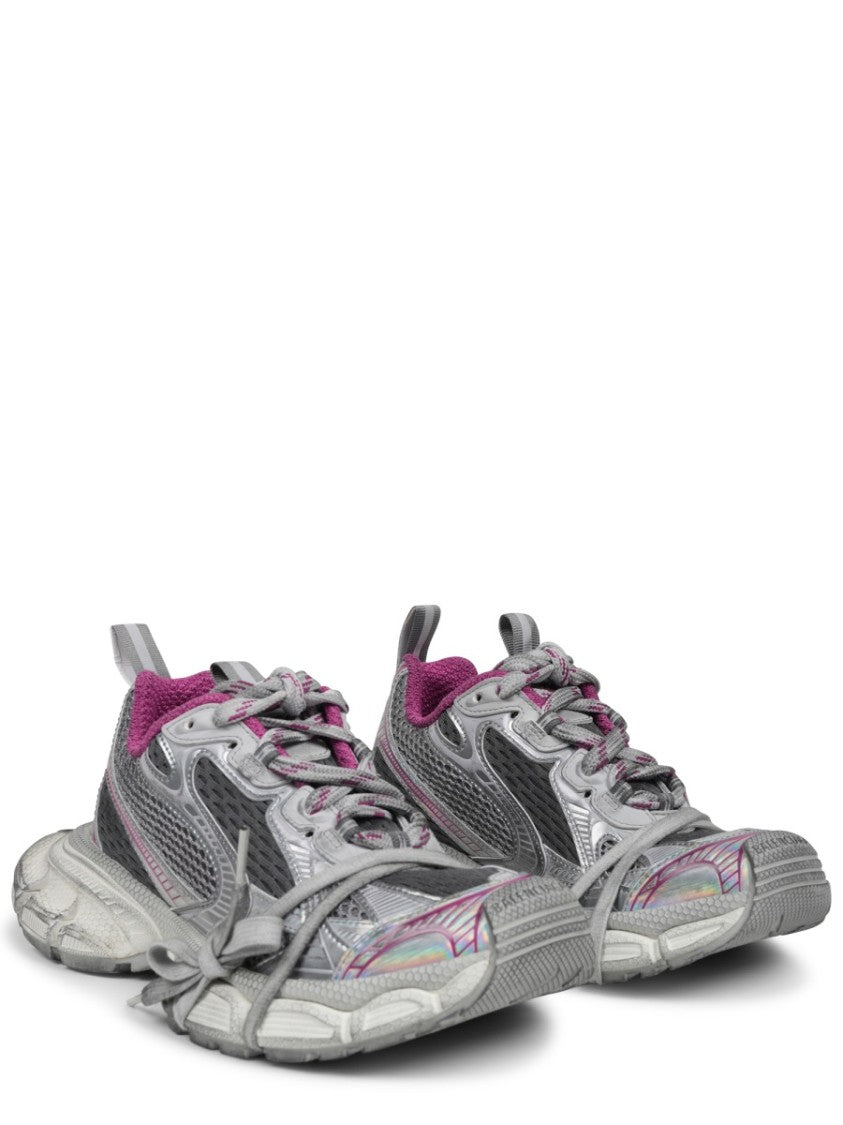 Balenciaga Layered Chunky Sneakers With Vibrant Accents