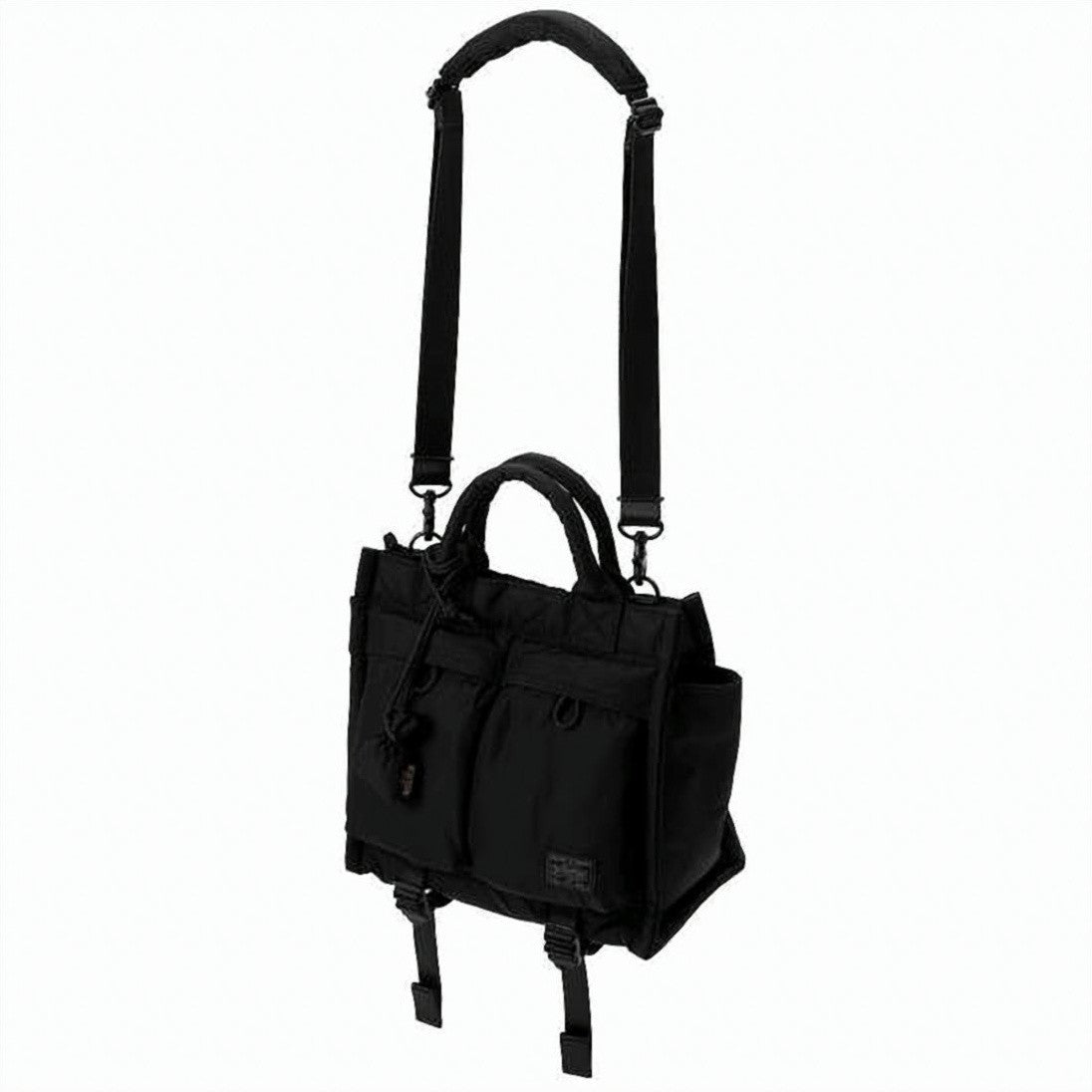 Porter Structured Nylon Shoulder Bag With Multi-Pocket Design