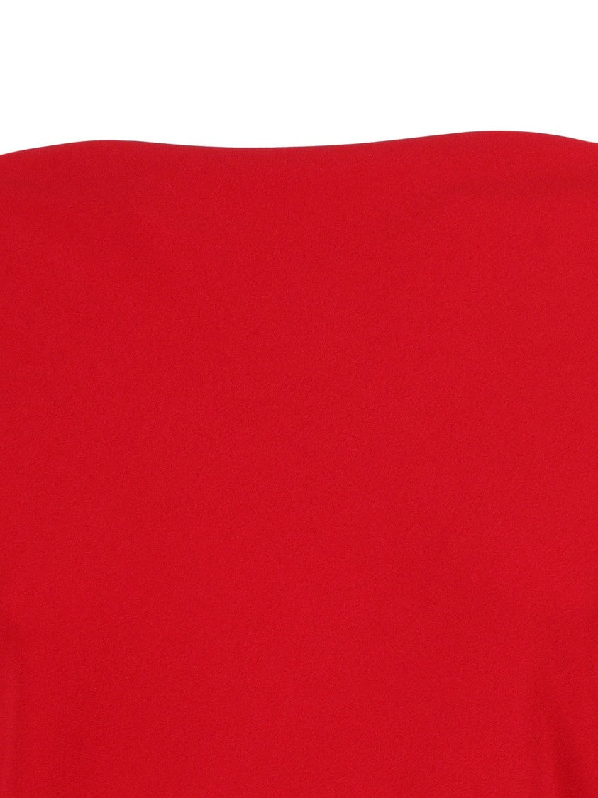 Alberta Ferretti Form-Fitting White Dress With Minimalist Design