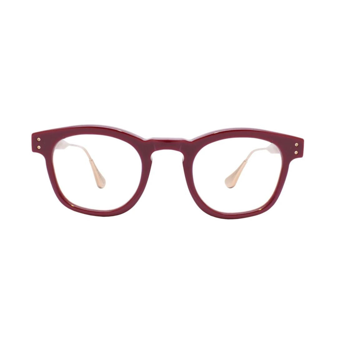 Pugnale N413 V Nelson Burgundy Acetate Sunglasses With Gold-Tone Metal Temples
