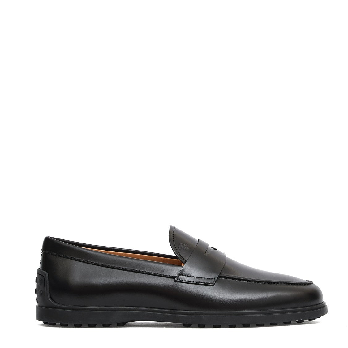 Tod's Black Leather Moccasin