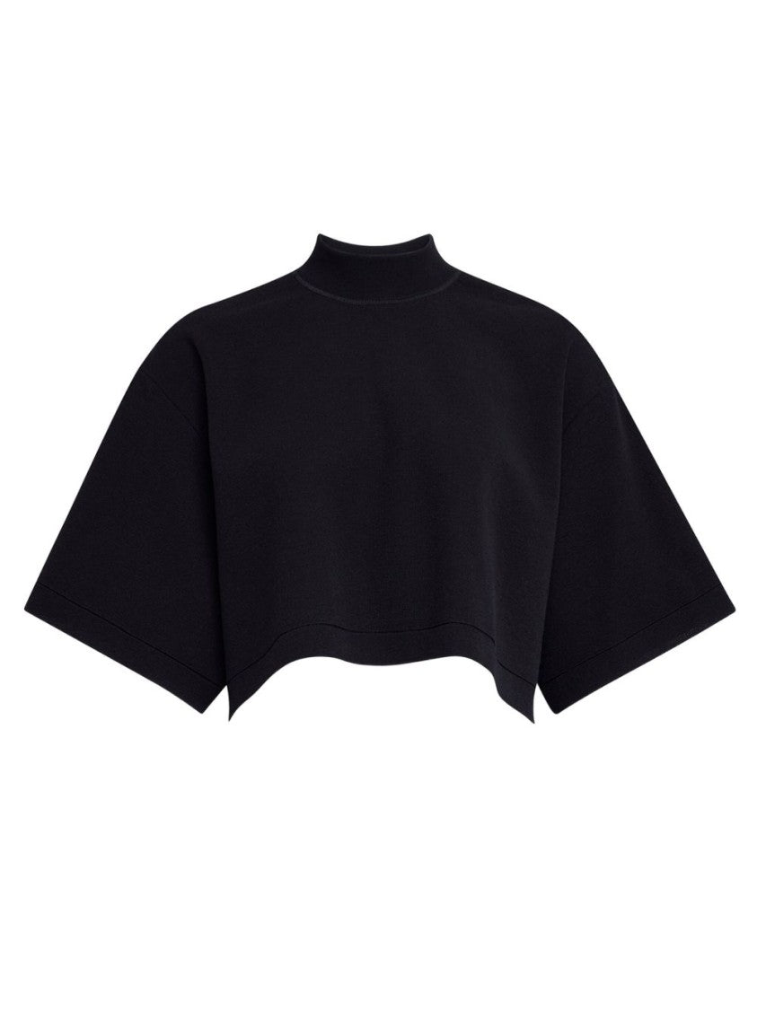 Alaïa Cropped Knit T-Shirt