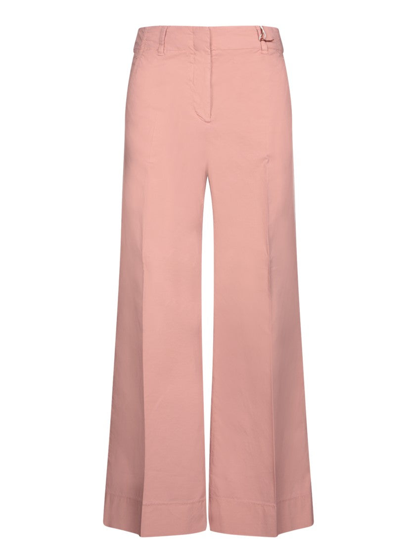 Incotex High-Waisted Wide-Leg Trousers In Refined Cotton Poplin
