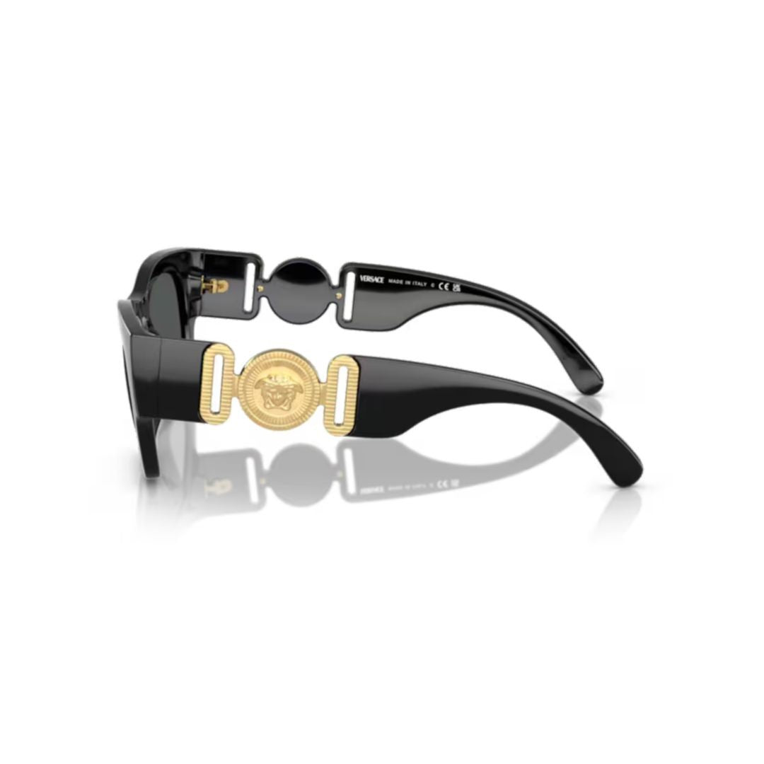 Versace 0Ve4479u Rectangular Black Frame Sunglasses