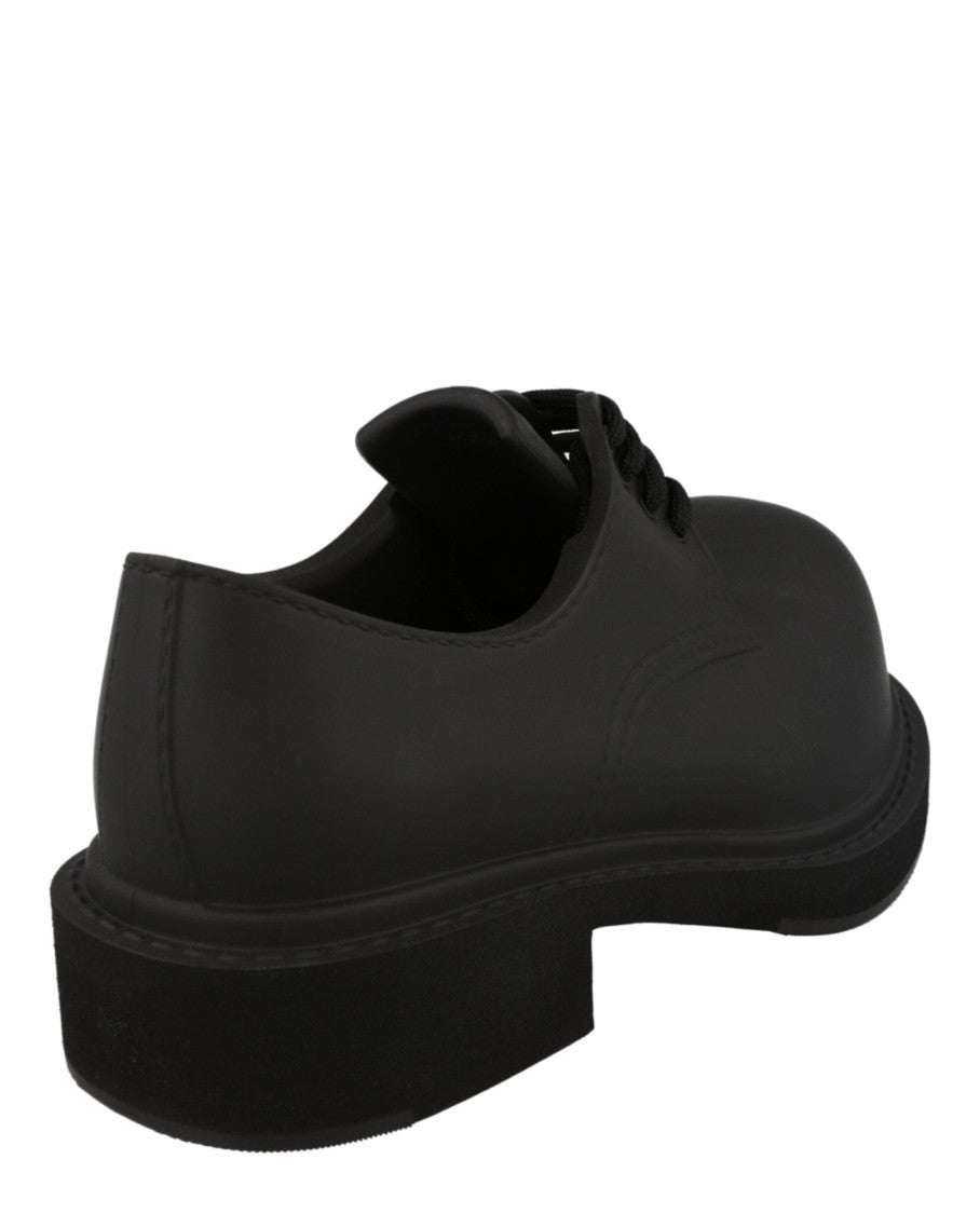 Balenciaga Chunky Derby Shoes With Rugged Block Heel And Matte Finish