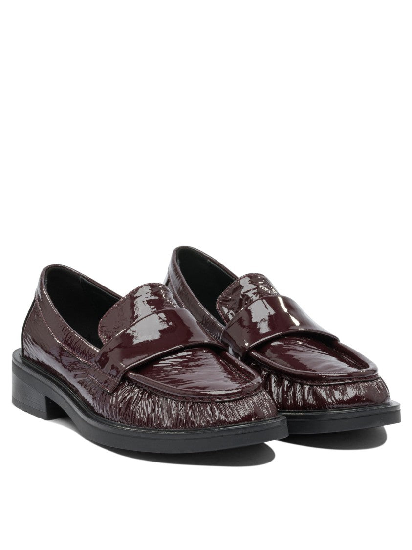 Strategia Bordeaux Penny Loafers With Glossy Finish