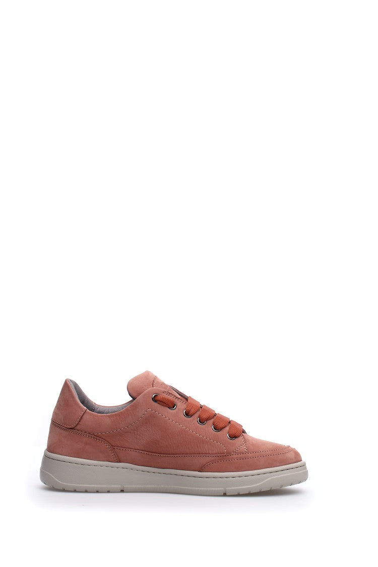 Candice Cooper Minimalist Pink Sneakers With Iconic Branding
