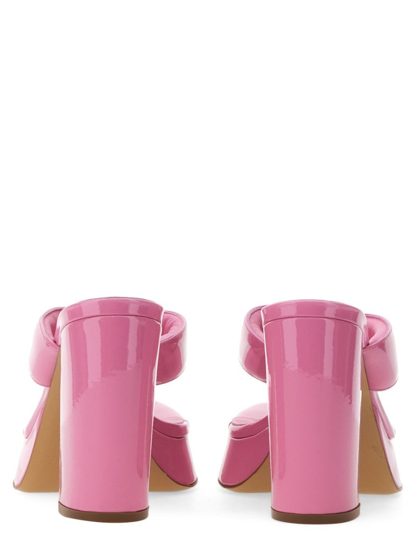 Gia Borghini Patent Pink Sandal