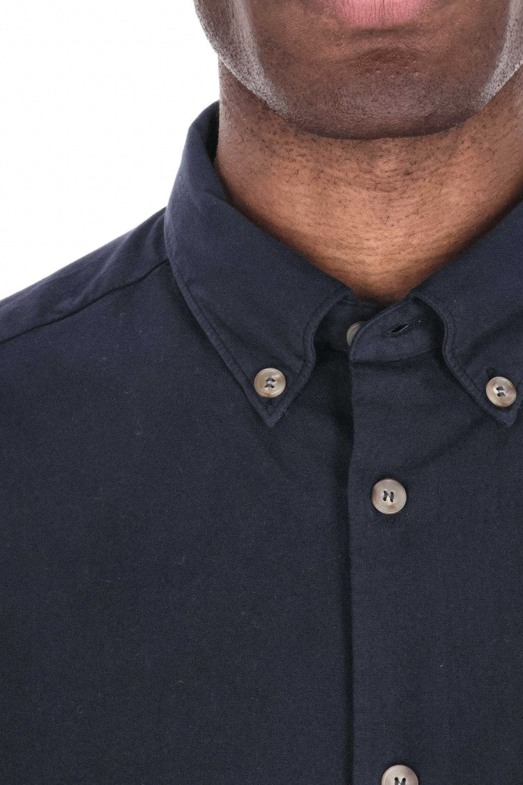 A.P.C. Relax Fit Cotton Piquet Shirt With Pocket