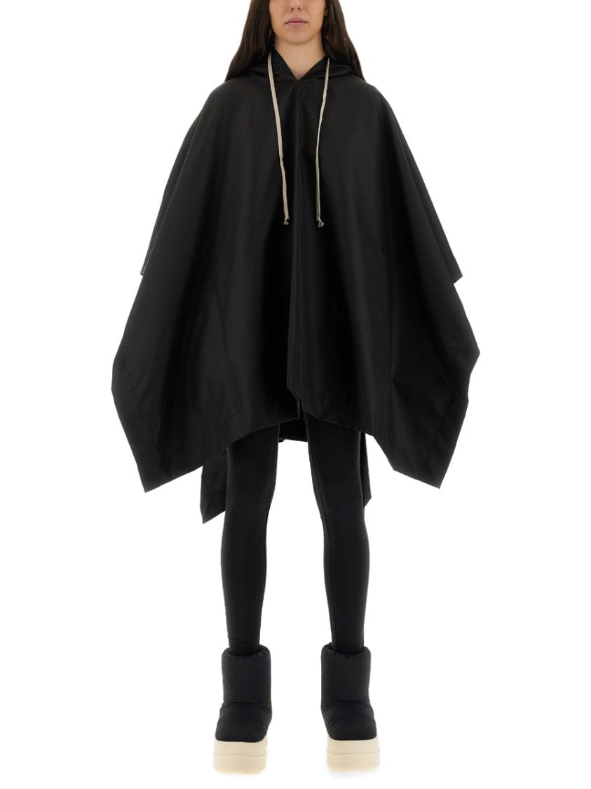 Drkshdw By Rick Owens Waterproof Cape With Hood