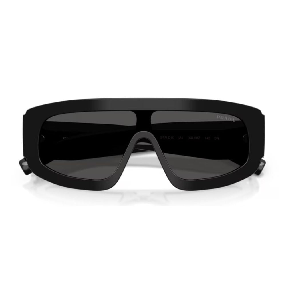 Prada Oversized Sculpted Mask Sunglasses With Iconic Triangular Detail