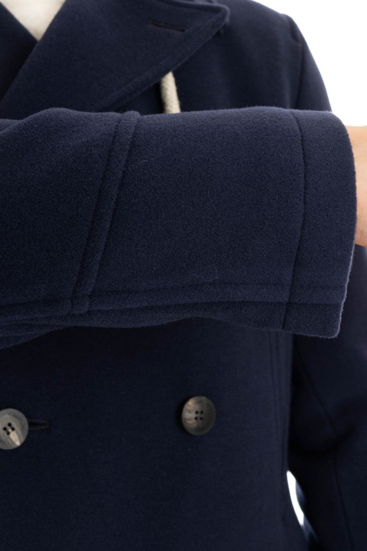 Camplin Long Wool Blend Peacoat