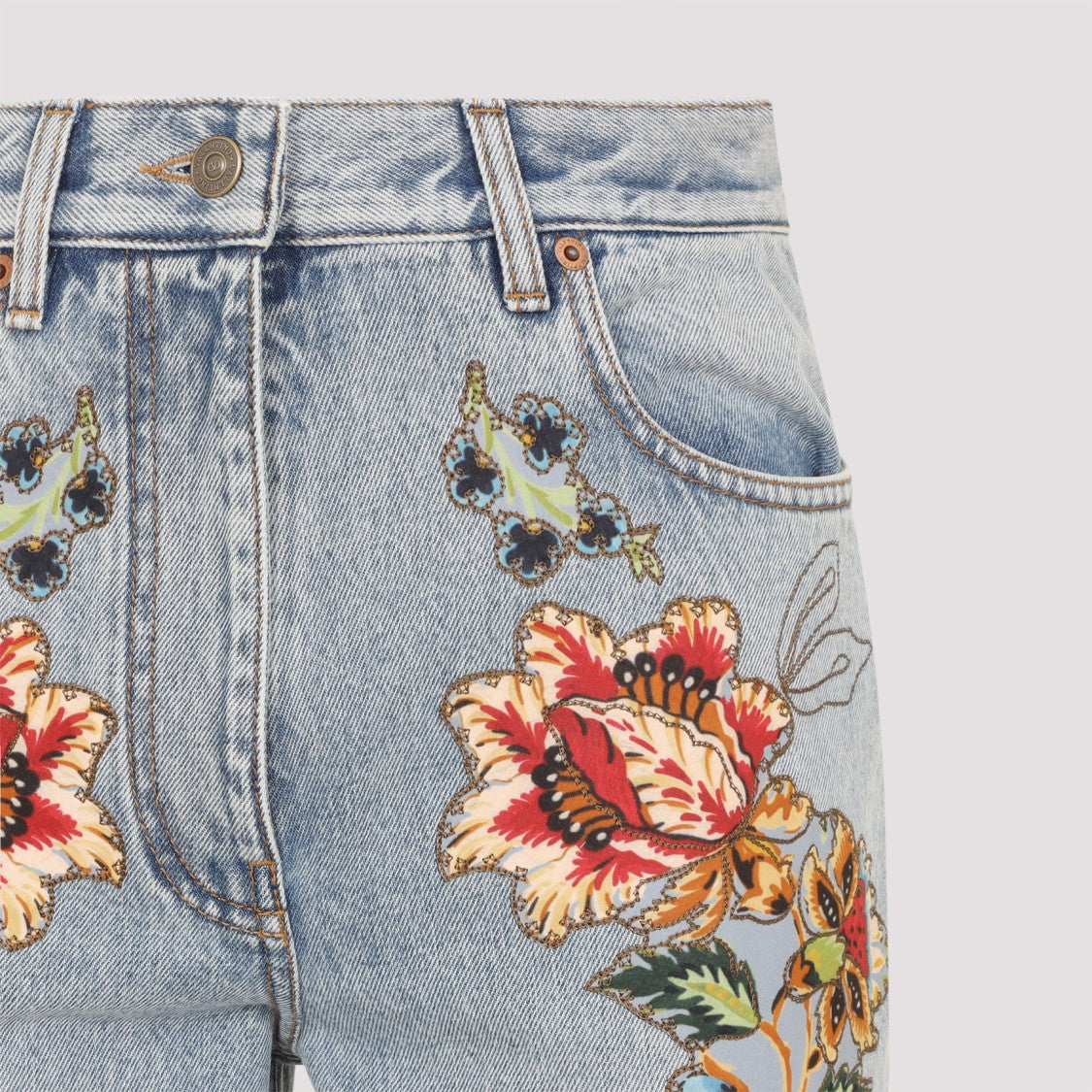 Valentino High-Waisted Flared Denim Jeans