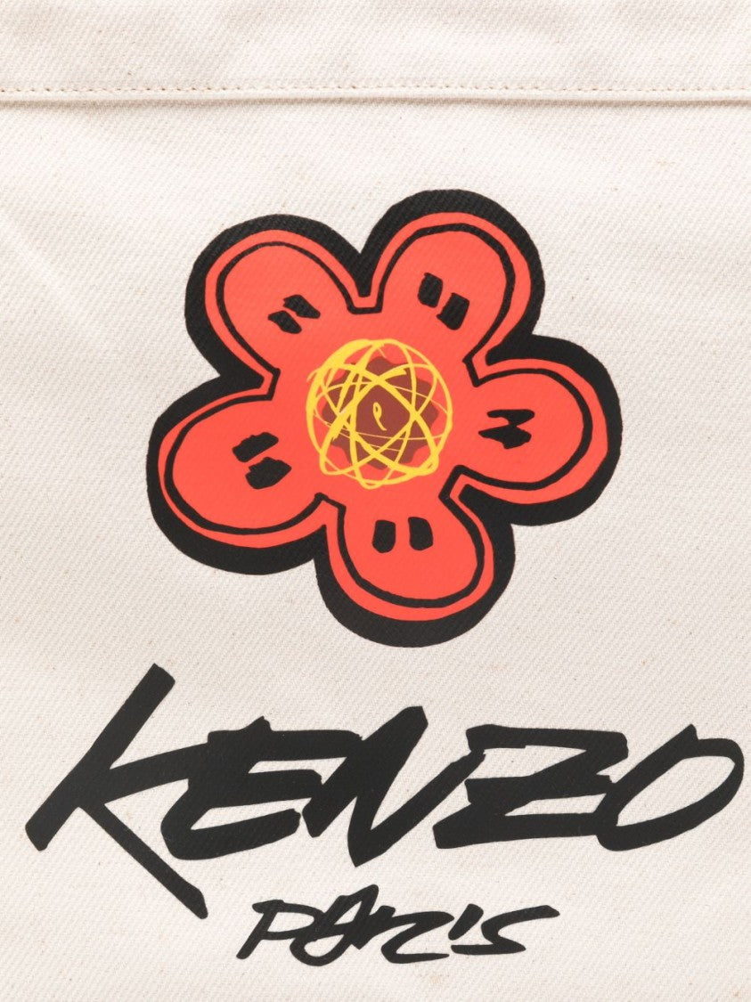 Kenzo Rectangular Cotton Shoulder Bag