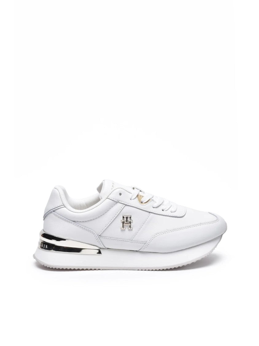 Tommy Hilfiger White Elevated Runner Sneakers