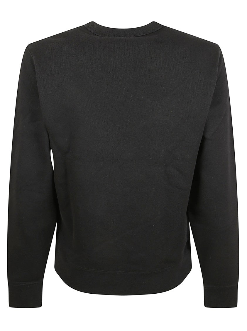Burberry Equestrian Knight Patch Black Cotton Sweatshirt